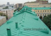 Окраска металлической крыши